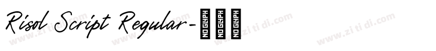 Risol Script Regular字体转换 Risol Script Regular字体转换